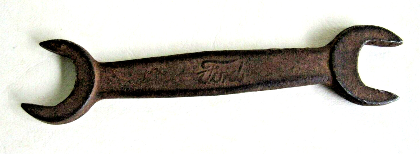Vintage FORD Script Double Open End Wrench 1-2 Circle B, 4. 5-3/8\