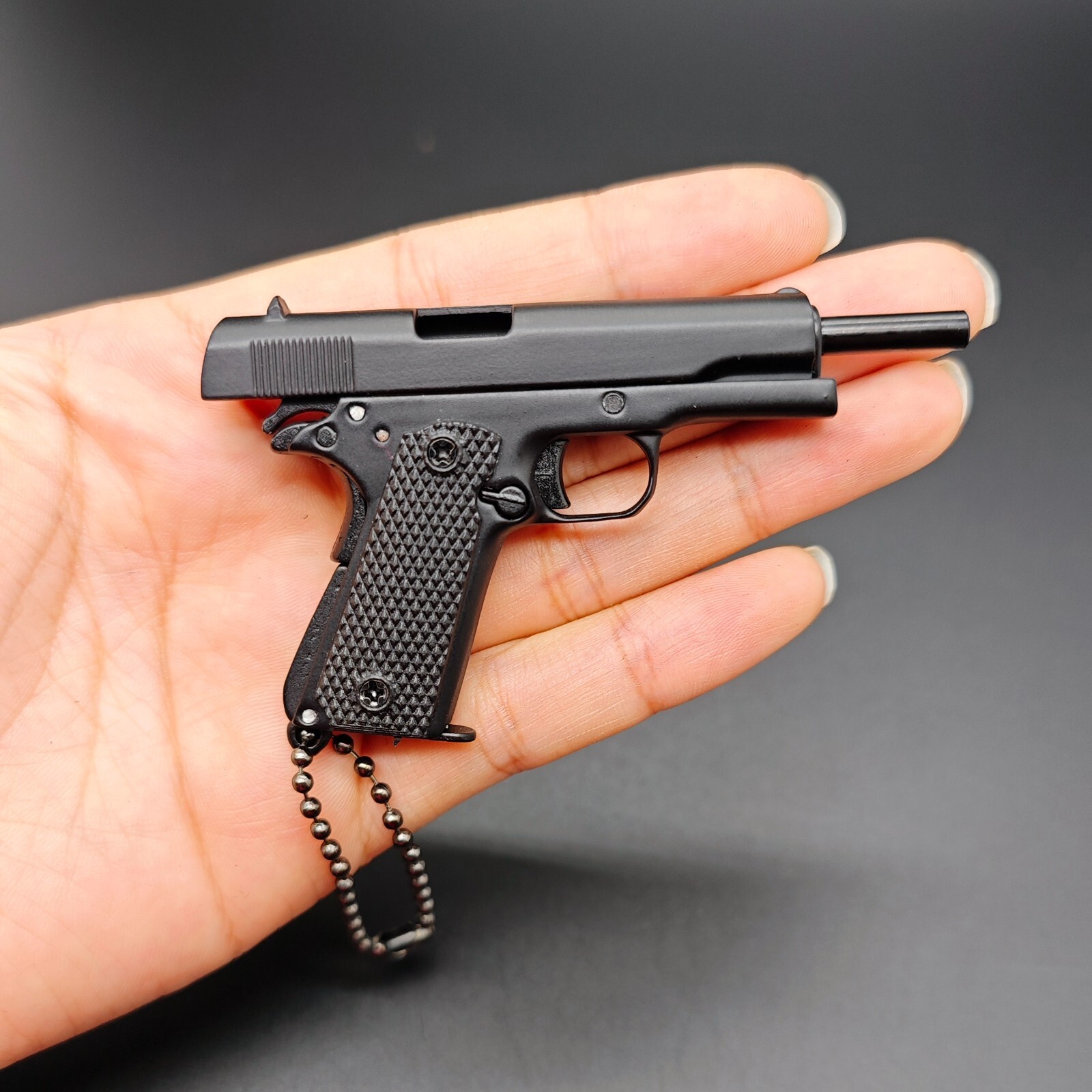 Metal Gun Keychain,Mini 1911 Keychain Children\'s Day Gift for Son,Boy,Him Metal Gun Keychain,Mini 1911 Keychain Children\'s Day Gift for Son,Boy,Him