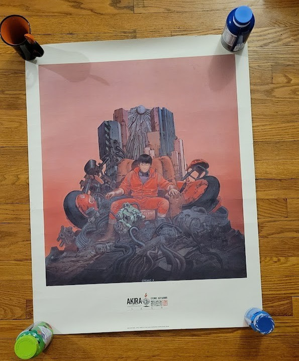 Akira Poster 1993 Otomo Katsuhiro 1000 Editions 19.5x27 Rare Akira Poster 1993 Otomo Katsuhiro 1000 Editions 19.5x27 Rare