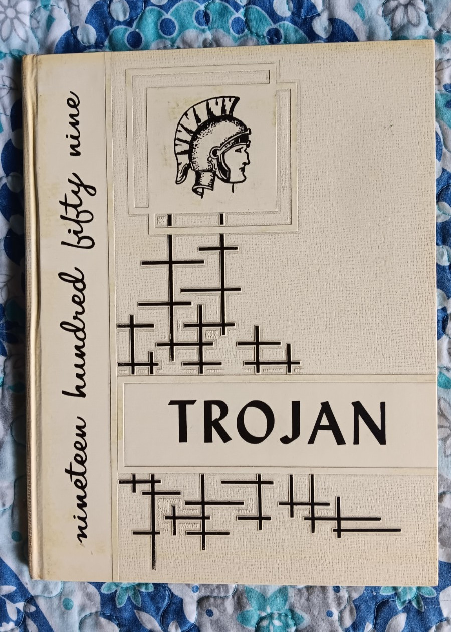 1959 CRYSTAL FALLS MICHIGAN TROJAN YEARBOOK