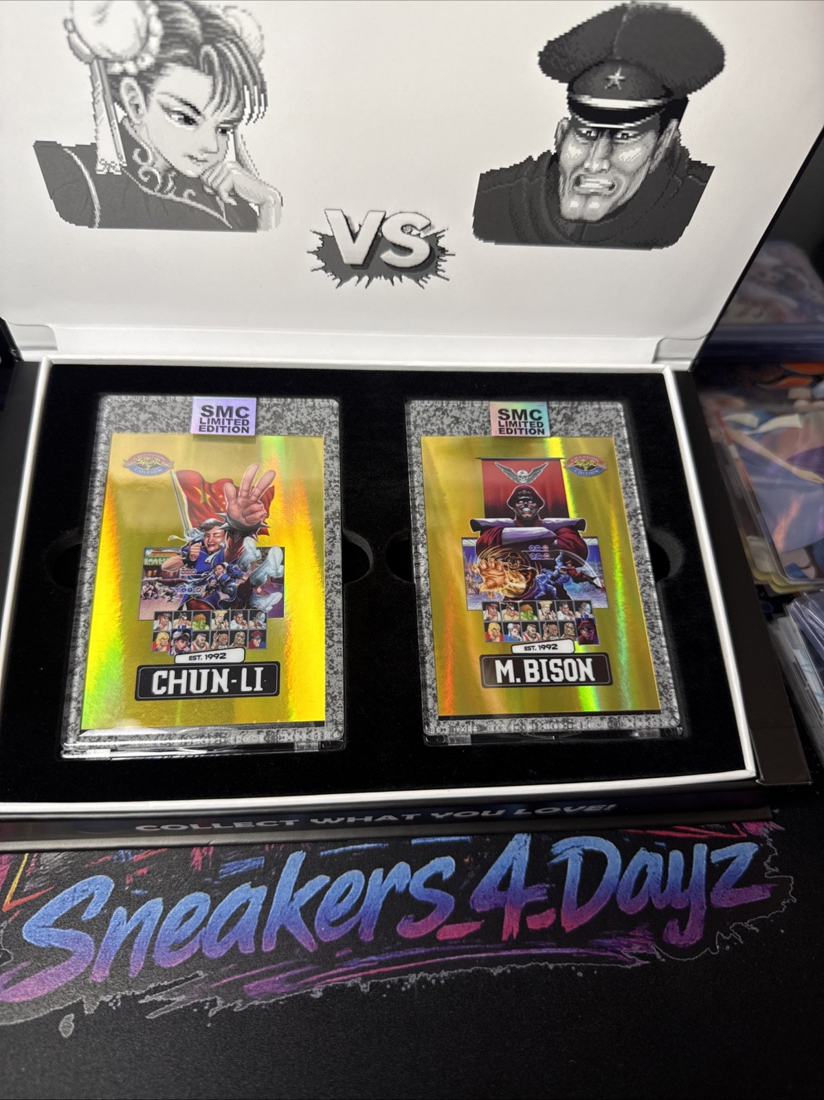 2026 SMC Street Fighter Gold Set Chun-Li & M. Bison #2/10 Matching Numbers
