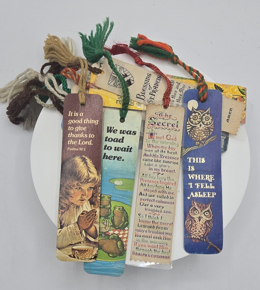 lot of 13 1970's Antioch Bookplate religious bookmarkers