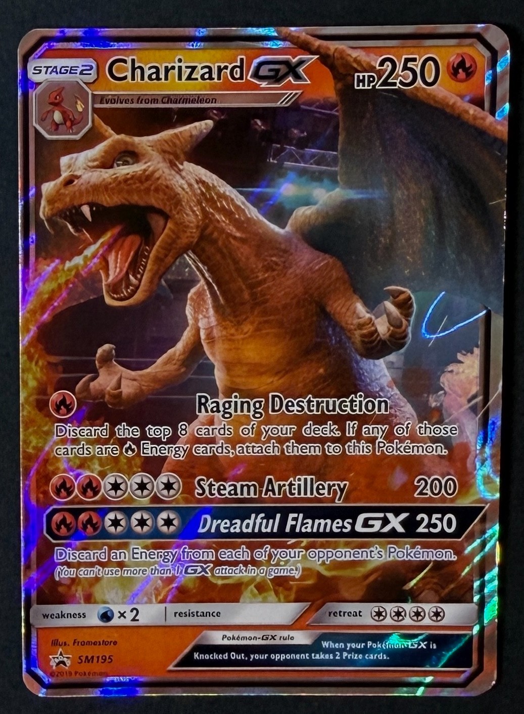2019 Pokemon Charizard GX SM195 Black Star Promo Holo