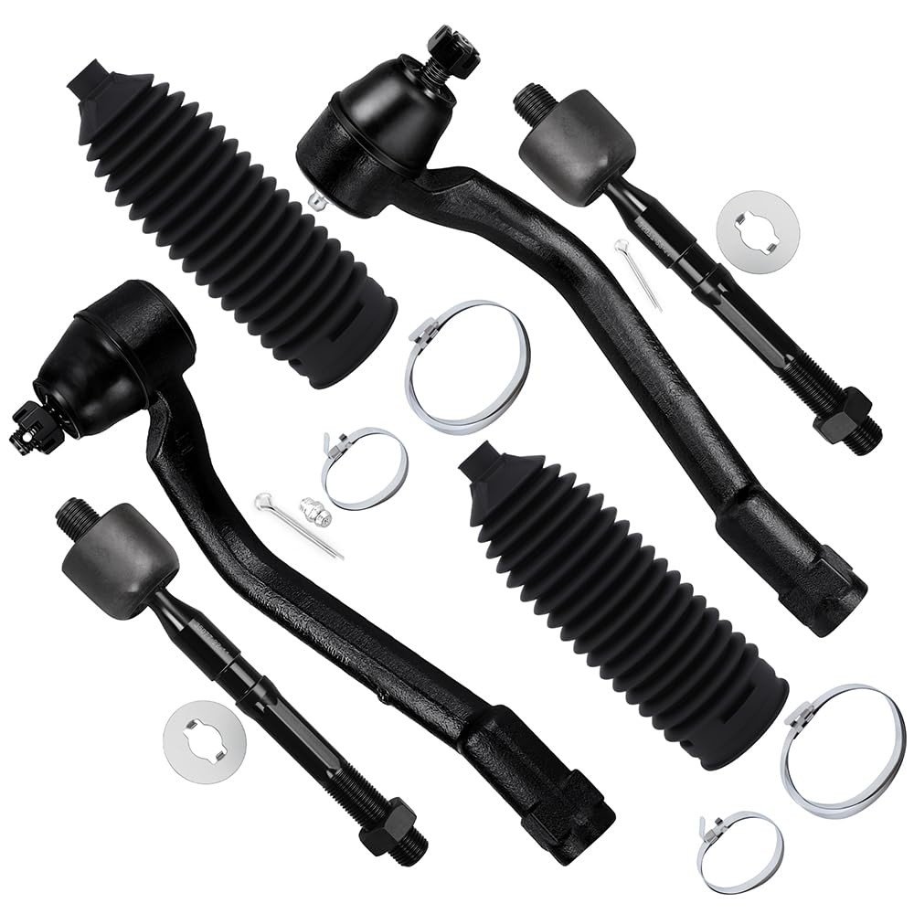 Scitoo Front Suspension Kit 6pcs Outer Inner Tie Rod End Replacement Kit