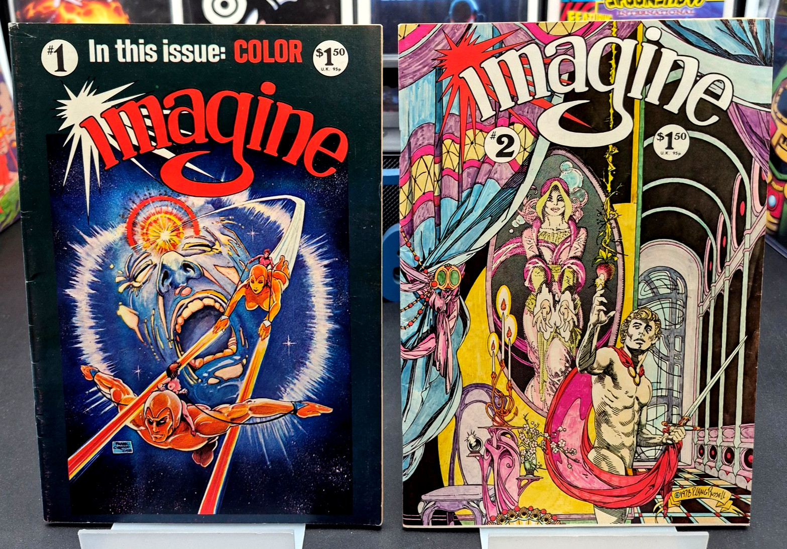 Imagine #1 (2nd print) #2 (1st print) 1978 Star*Reach Comix 1978 Neal Adams VF- Imagine #1 (2nd print) #2 (1st print) 1978 Star*Reach Comix 1978 Neal Adams VF-