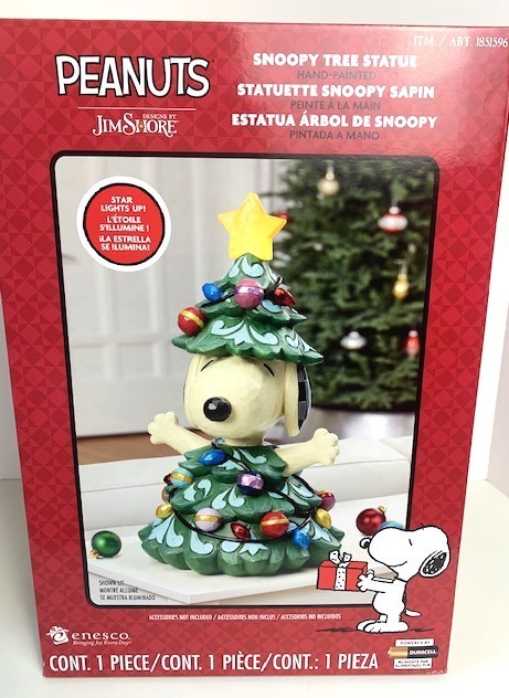 2026 Jim Shore SNOOPY TREE STATUE (Lighted Star) 14.7\