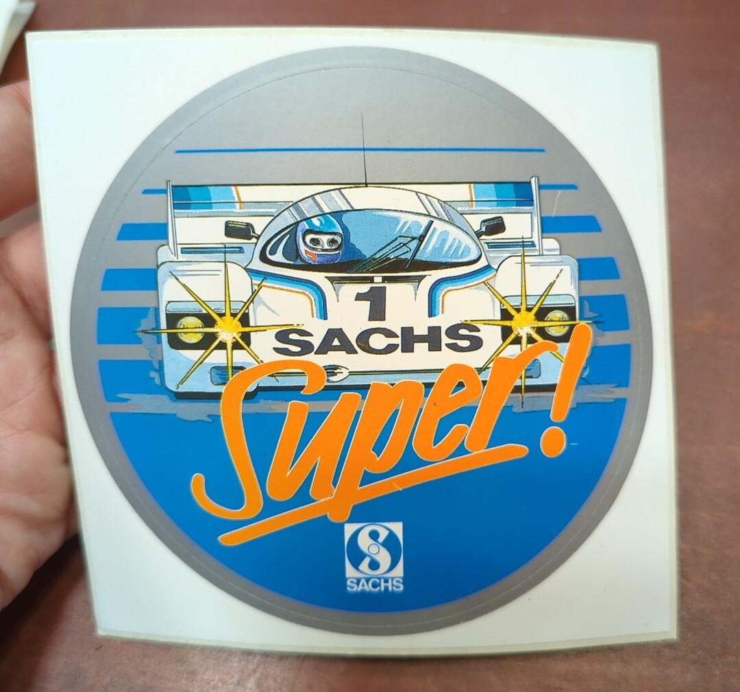 NOS Vintage SACHS 1 Super Sporting Racing Motocross Advertising Decal NOS Vintage SACHS 1 Super Sporting Racing Motocross Advertising Decal