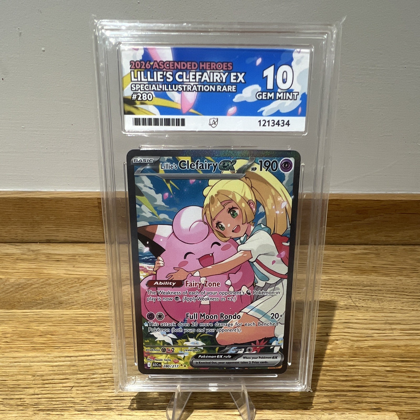 ACE 10 Lillie's Clefairy ex 280/217 Ascended Heroes SIR Foil English 2026