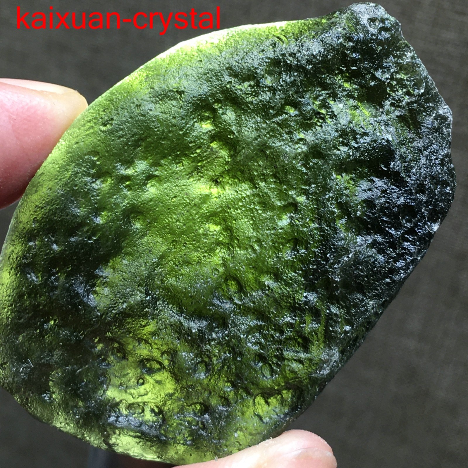 166Ct Moldavite Genuine Raw Moldavite Crystal from Czech Republic PICcertificate