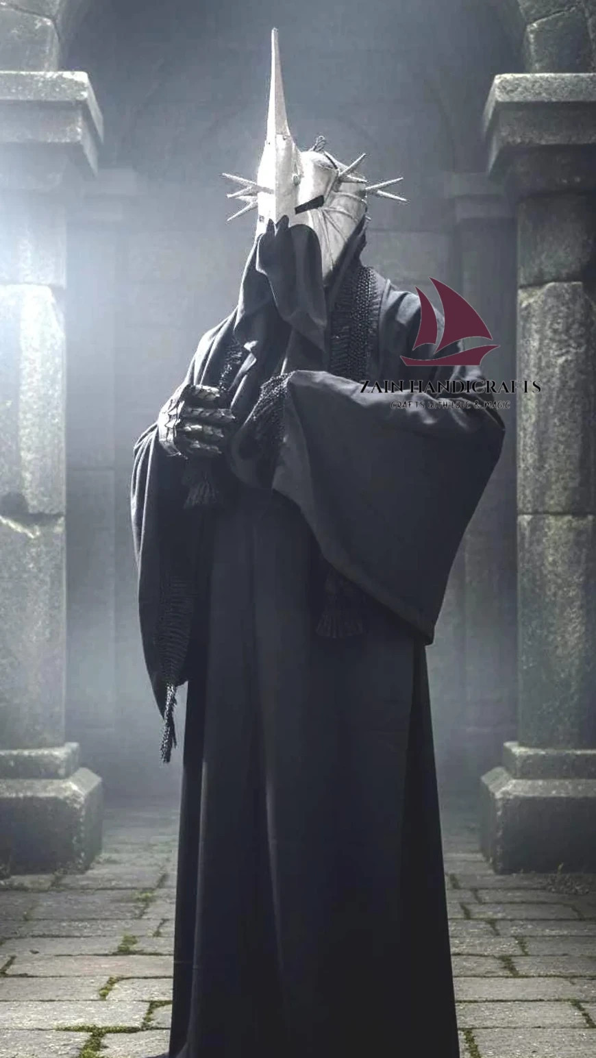 ZAIN Witch King of Angmar Armor Set Nazgul Costume Dark Lord Cosplay Halloween