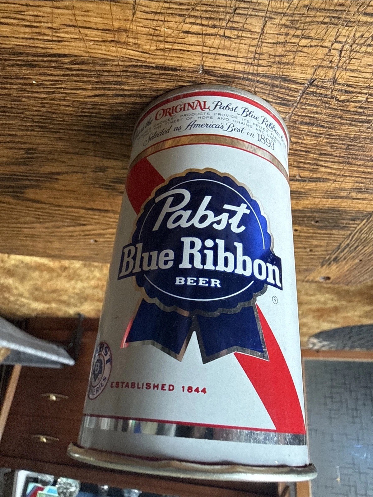 PABST BLUE RIBBON BEER Factory Promo FLAT TOP CAN Mug TAPA Can 1950’s-60’s New PABST BLUE RIBBON BEER Factory Promo FLAT TOP CAN Mug TAPA Can 1950’s-60’s New