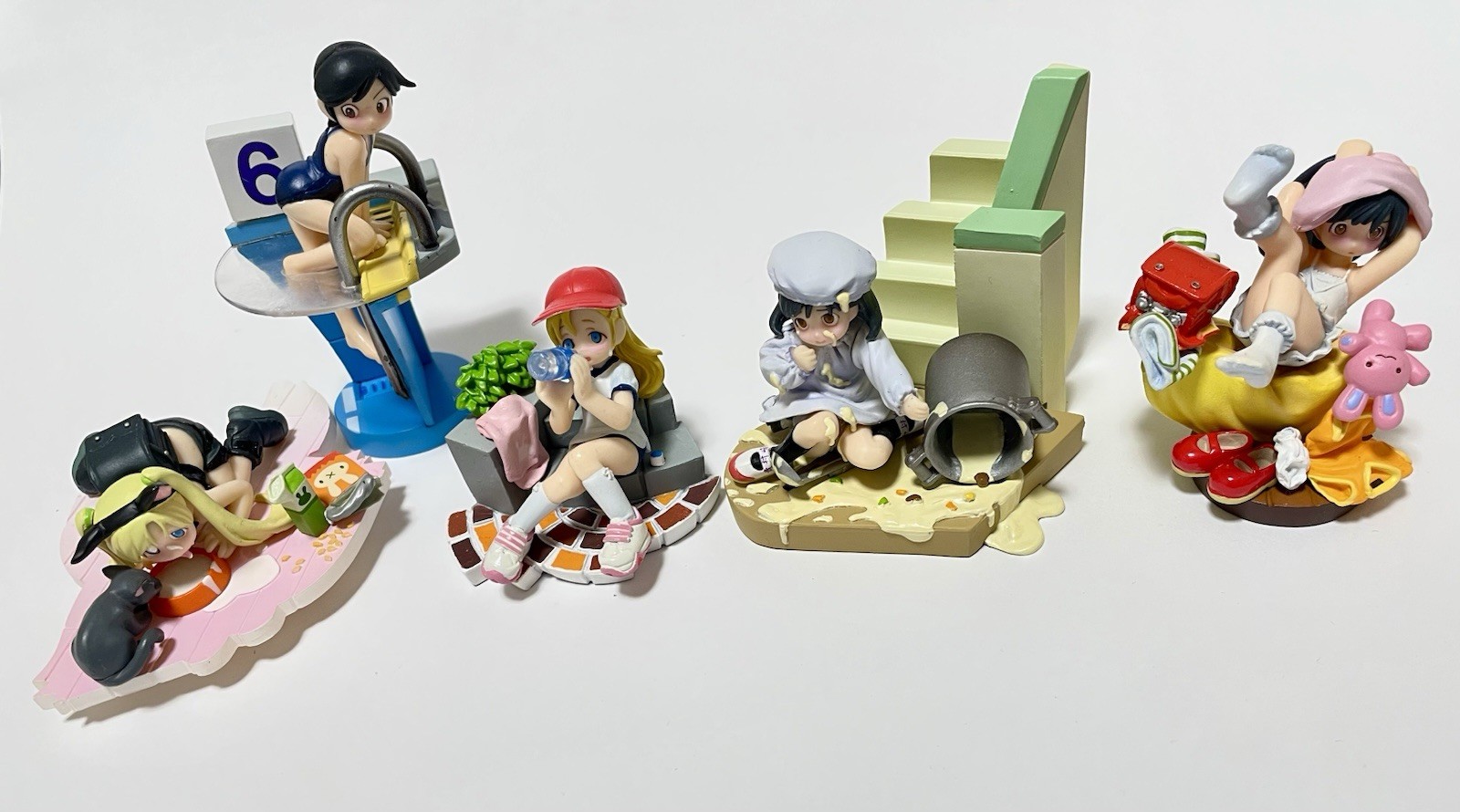 Shukan Watashi no Onii-chan Complete Figure Set of 5 Kaiyodo Japan Used Loose