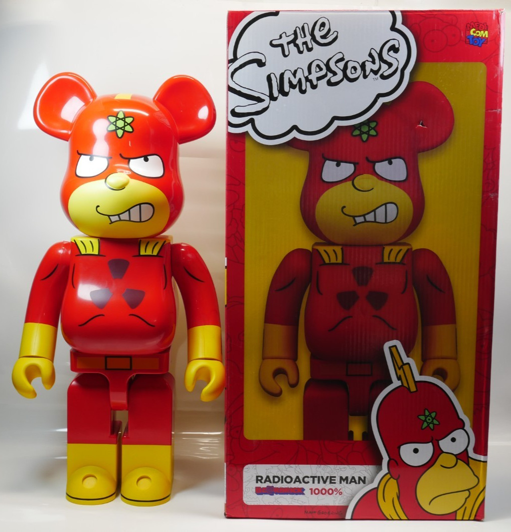 Medicom Bearbrick 1000% Radioactive Man Simpsons Figure Rare Collectible Medicom Bearbrick 1000% Radioactive Man Simpsons Figure Rare Collectible