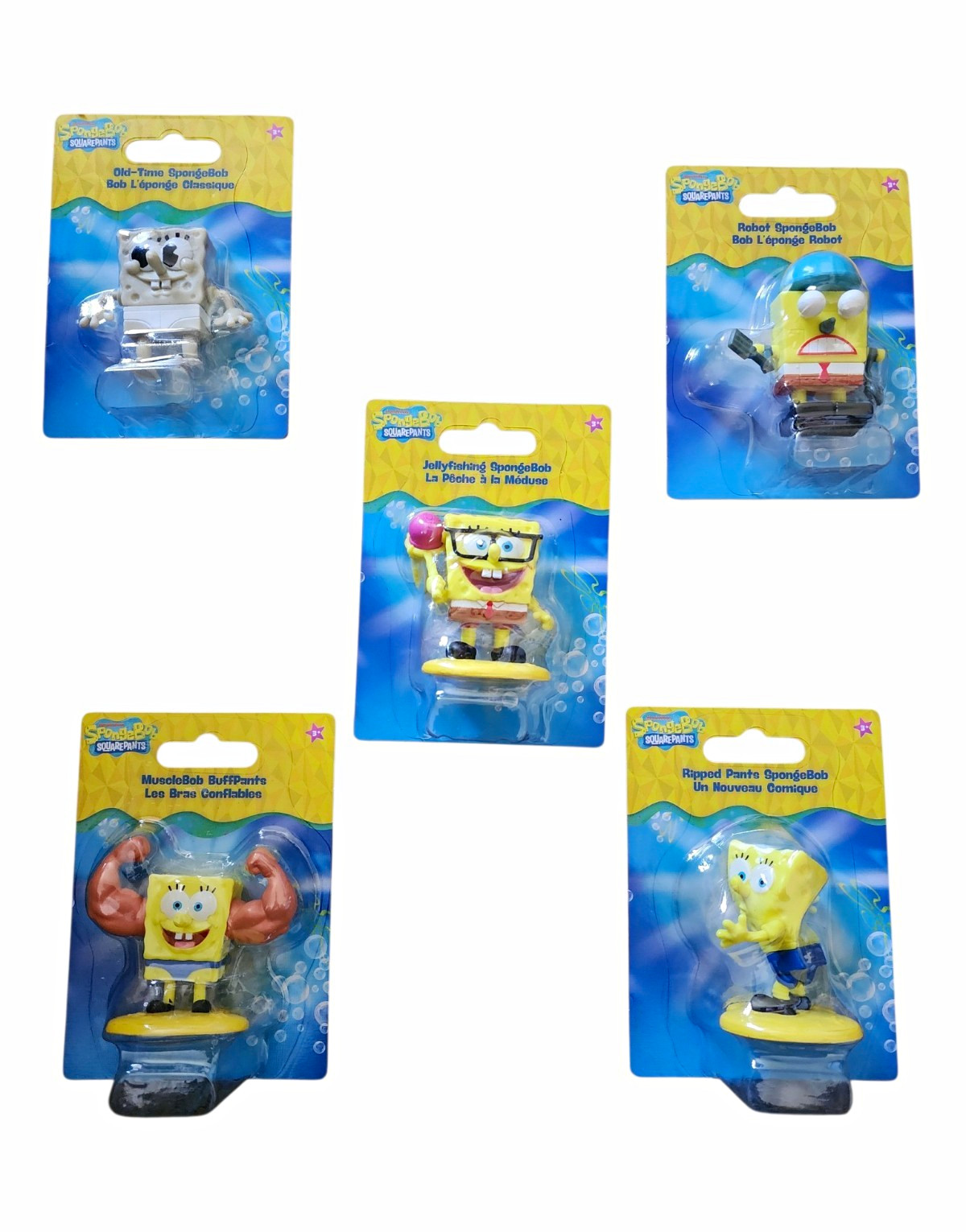 SpongeBob SquarePants 2026 Just Play Mini Figures Complete Set of 5 NEW Sealed