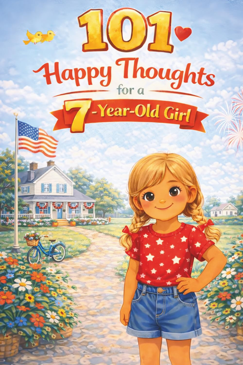 101 Happy Thoughts for a 7-Year-Old Girl: A Special Gift for a 7th Birthday or A