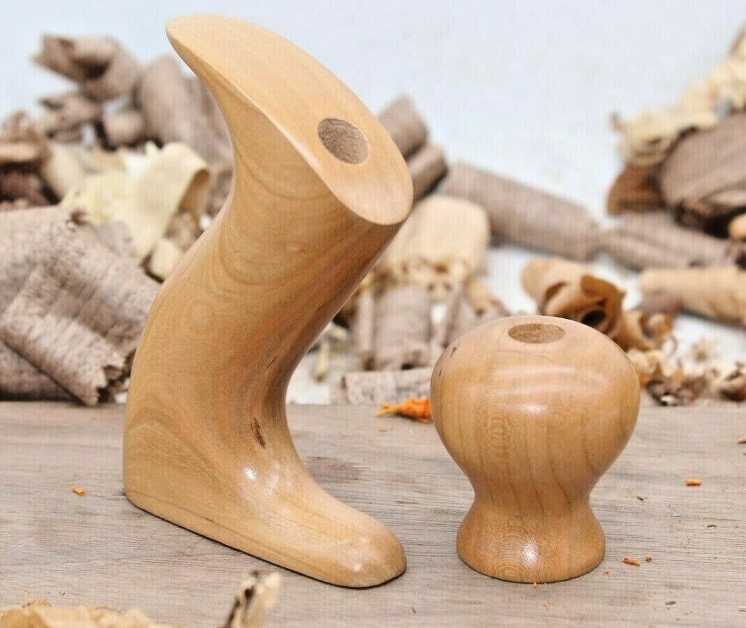 Hand Made Cherry Stanley Plane Tote & Knob For No 3, 4, 603, 604 With Low Knob Hand Made Cherry Stanley Plane Tote & Knob For No 3, 4, 603, 604 With Low Knob