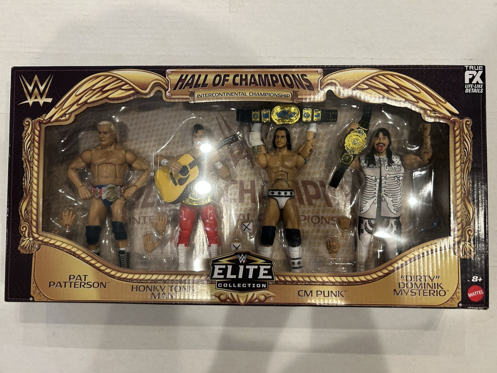 Mattel WWE Elite Hall of Champions Intercontinental Championship 4 Pack | NEW
