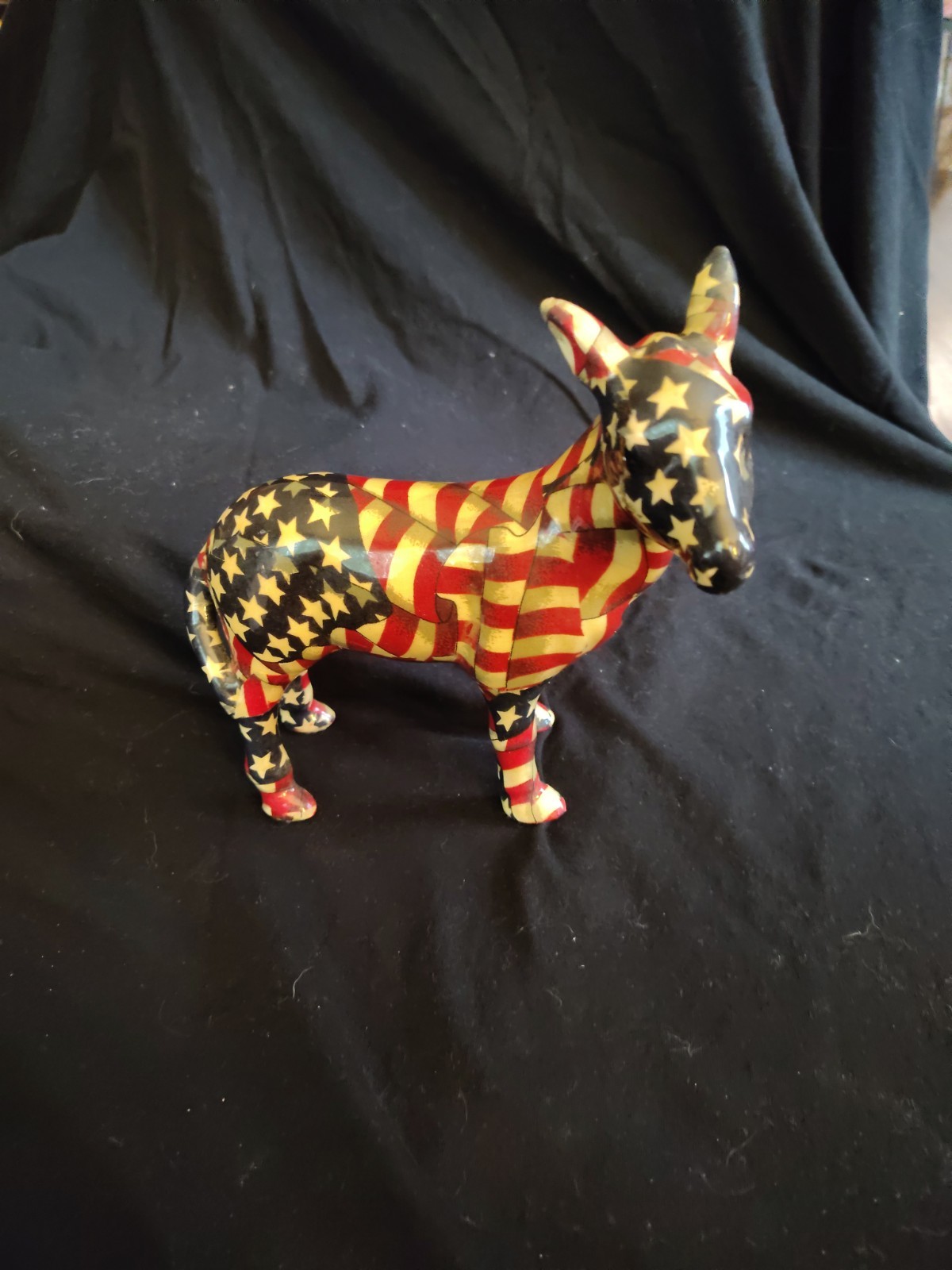 ‼️VTG‼️LaVie DNC USA American Democratic Patriotic Ceramic Donkey Figurine 🇺🇸 ‼️VTG‼️LaVie DNC USA American Democratic Patriotic Ceramic Donkey Figurine 🇺🇸