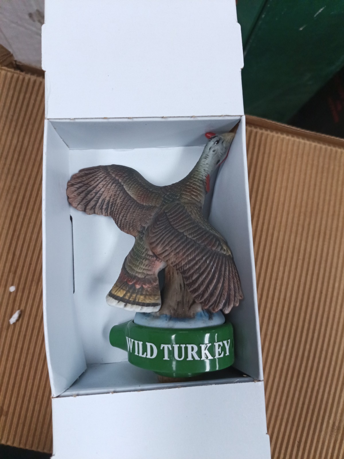 Vintage Wild Turkey Distillery Pourer Ceramic Collectible Barware Vintage Wild Turkey Distillery Pourer Ceramic Collectible Barware