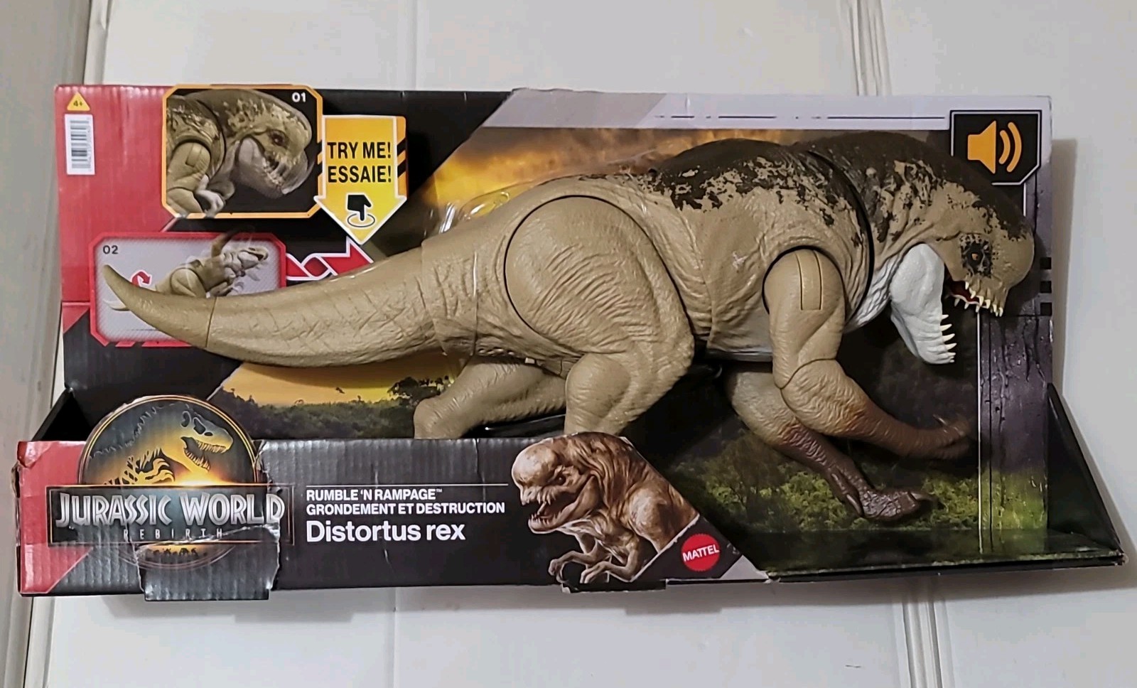 Jurassic World Rebirth Rumble 'N Rampage Distortus Rex Mattel 2024 💥Brand New💥