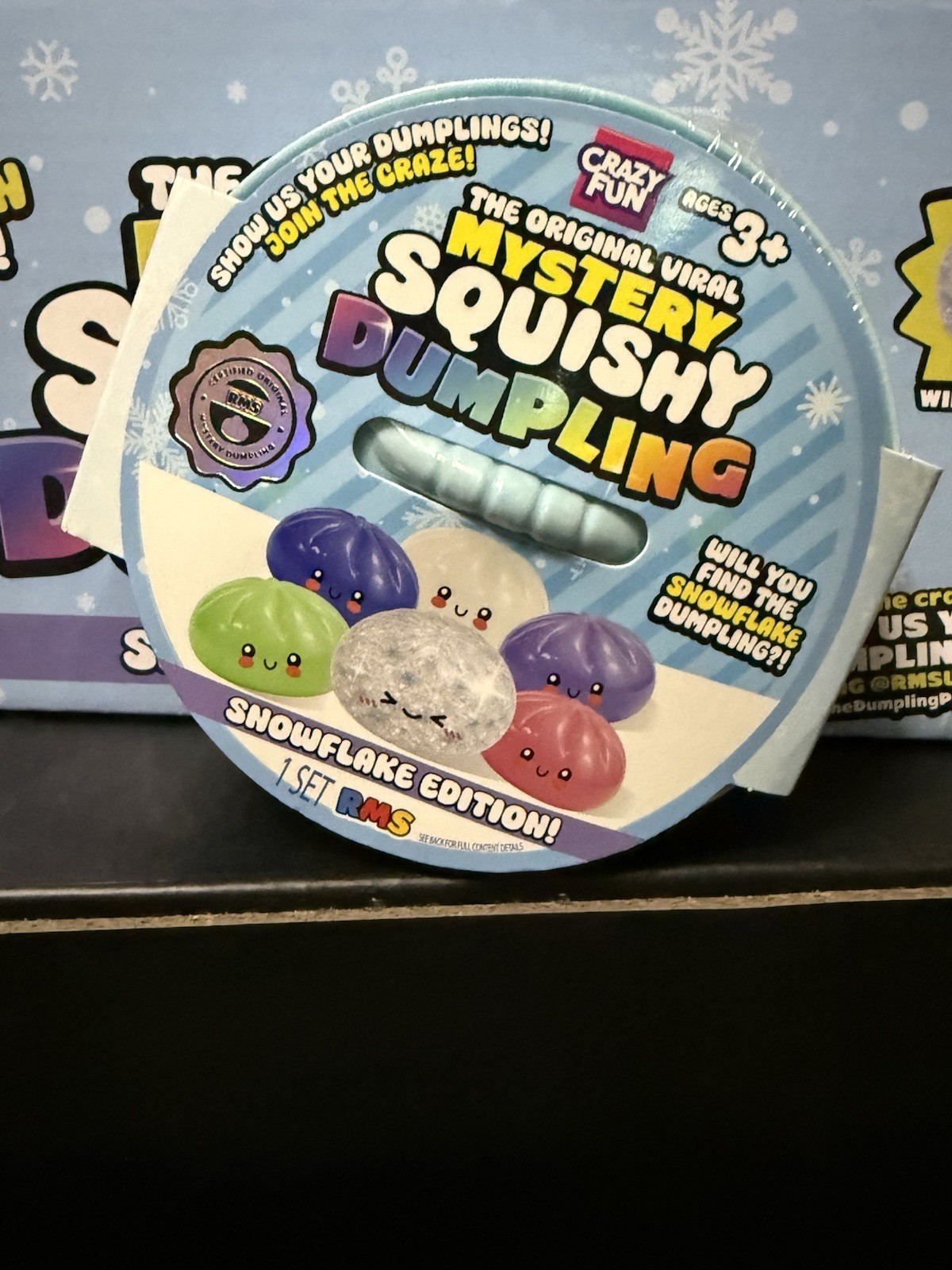 ❄️ RARE / EARLY RELEASE — RMS Snowflake Crunchy Mystery Dumpling ❄️🥟