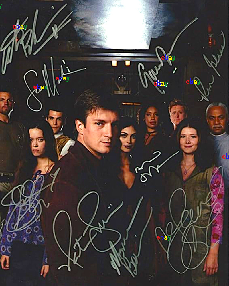 JOSS WHEDON'S FIREFLY SERENITY CAST SIGNED REPRINT AUTOGRAPHS ACTORS 8x10 JOSS WHEDON'S FIREFLY SERENITY CAST SIGNED REPRINT AUTOGRAPHS ACTORS 8x10