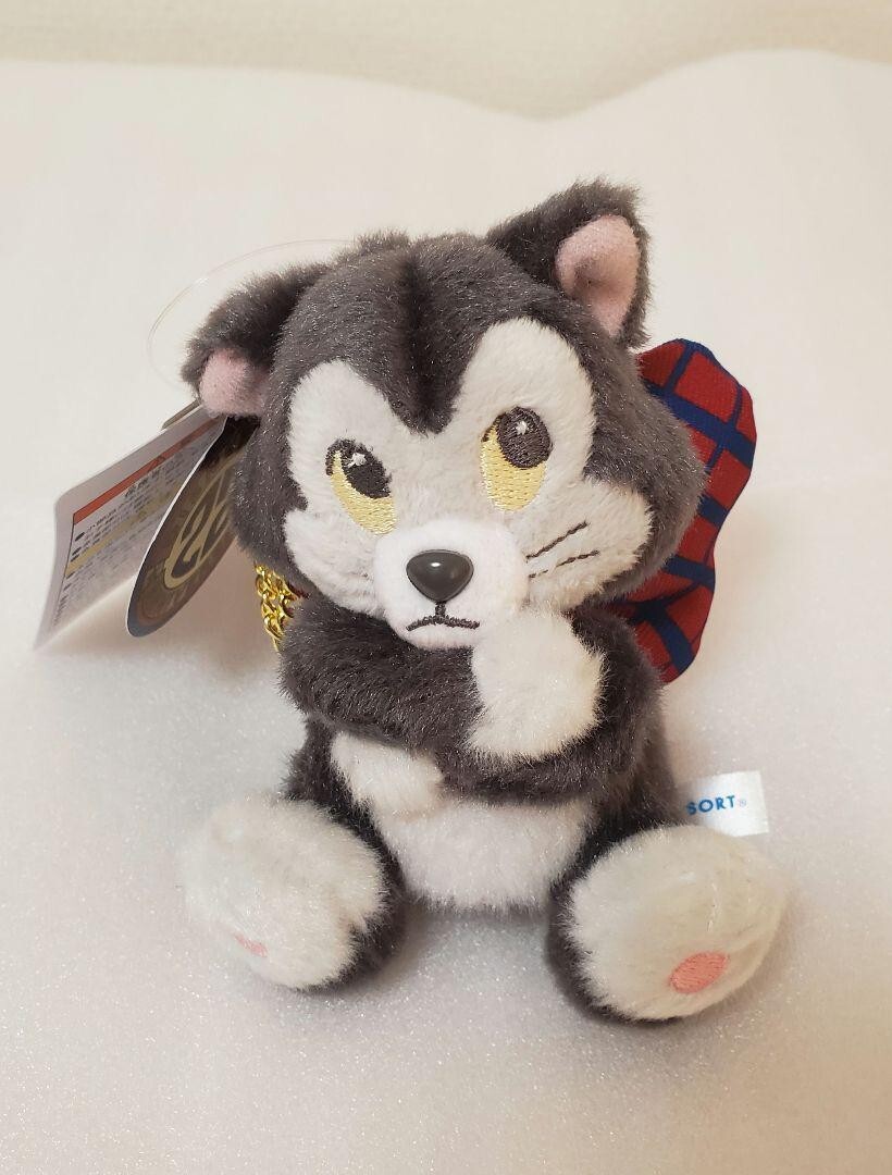 Disney Figaro Cat Plush mascot Small Stuffed Toy Tokyo Disneyland Japan