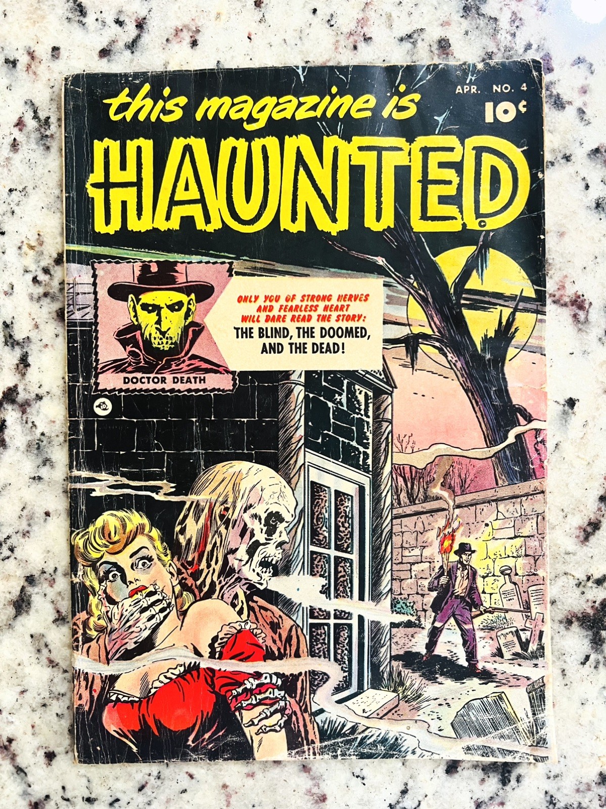 This Magazine Is Haunted #4 Apr 1952 Fawcett PCH precode horror comic dr death This Magazine Is Haunted #4 Apr 1952 Fawcett PCH precode horror comic dr death
