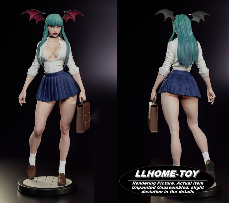 1/8 23cm Morrigan Succubus 3D Print Figure Model Kit Unpainted Unassembled GK
