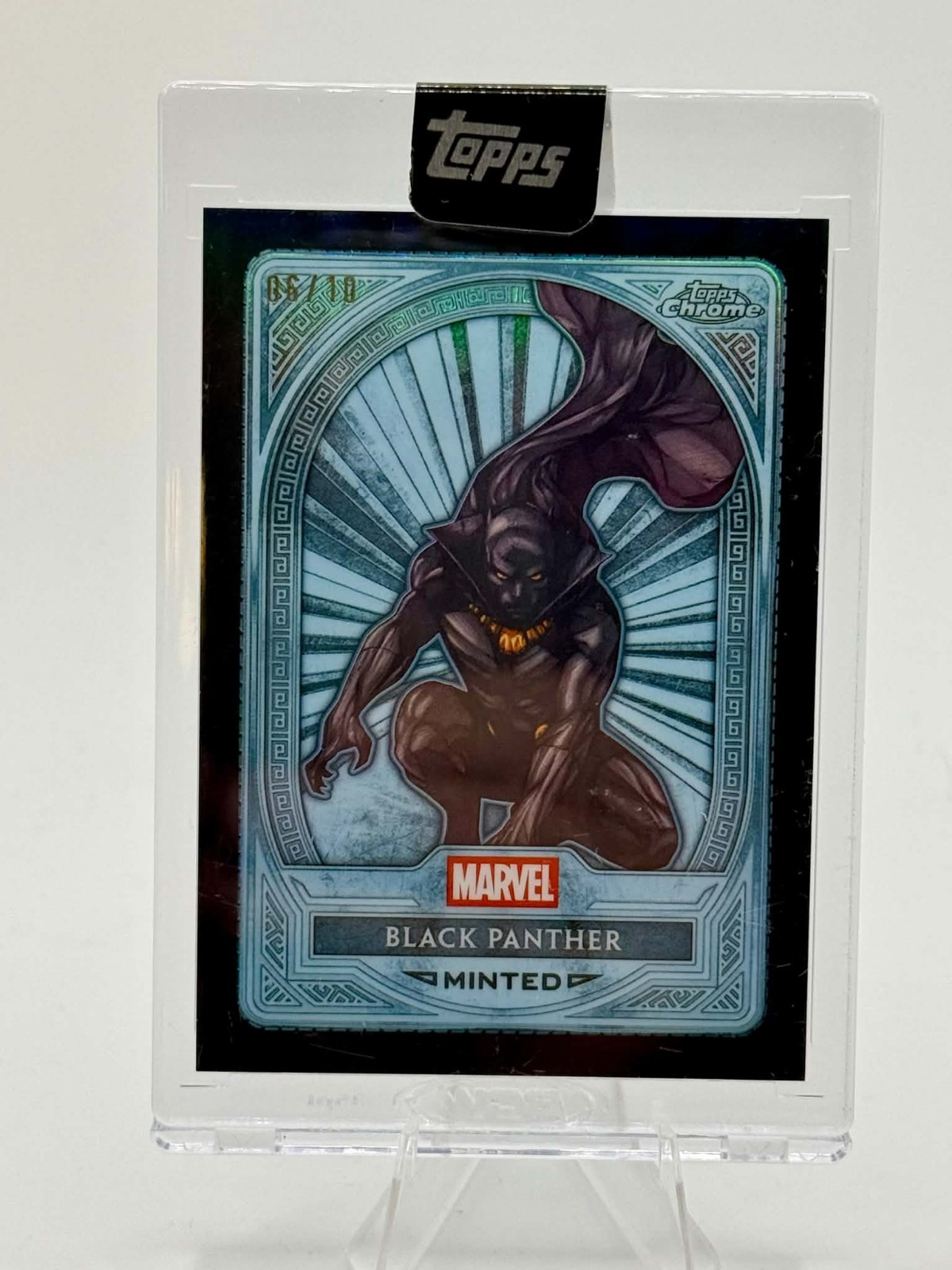 2025 Topps Chrome Marvel Mint Platinum - Black Panther - Black Refractor 6/10 2025 Topps Chrome Marvel Mint Platinum - Black Panther - Black Refractor 6/10
