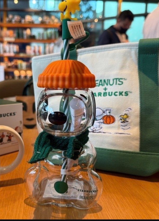 HOT Deal 2026 Starbucks x Peanuts Snoopy Limited Edition Glass Cup 2026