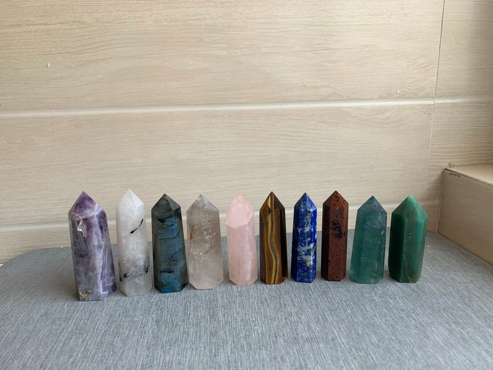 10pcs Natural crystal tower quartz obelisk crystal wand point healing random 10pcs Natural crystal tower quartz obelisk crystal wand point healing random