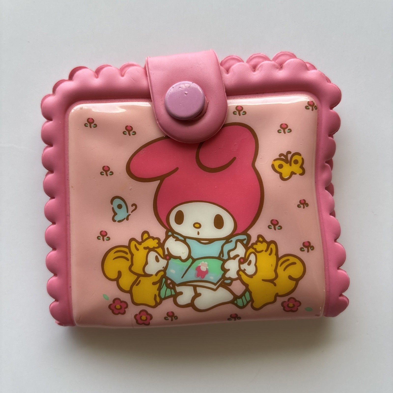 Vintage My Melody Sanrio 1988 Wallet Coin Purse Hello Kitty Retro 
