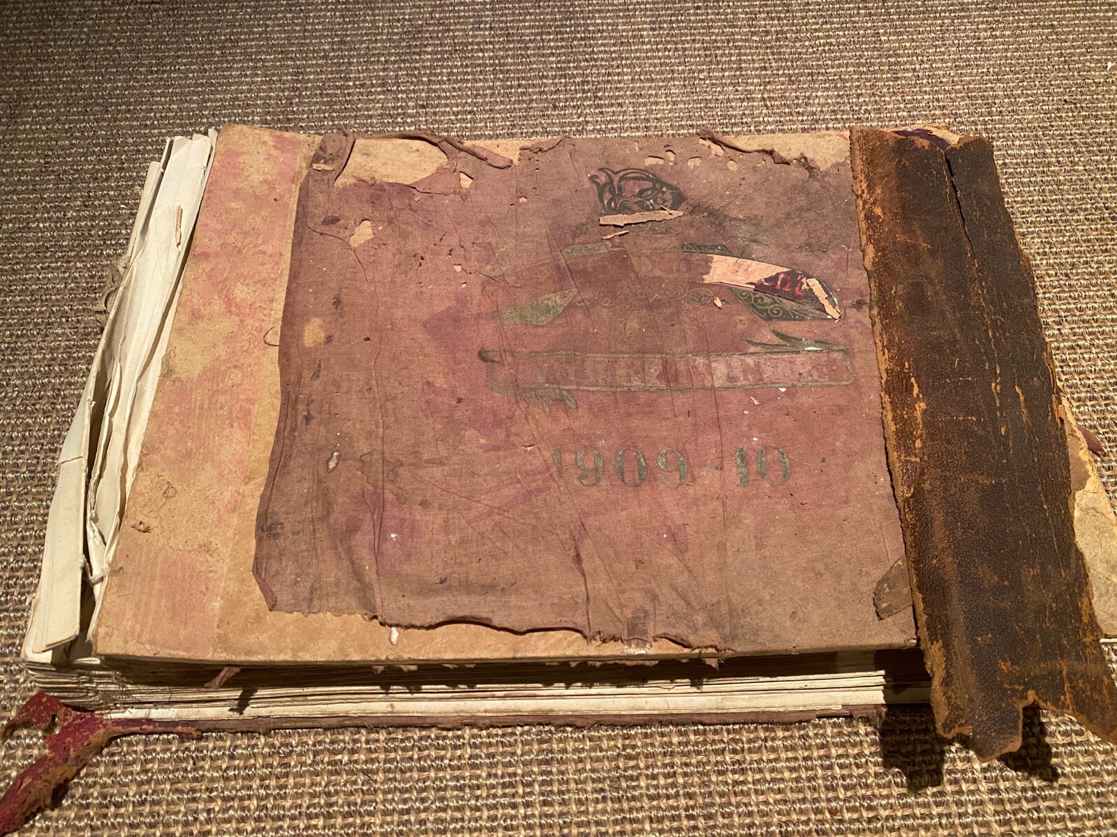 1900-1910 Very Large Scrap Album Full of interesting items Ideal Scrap Booking