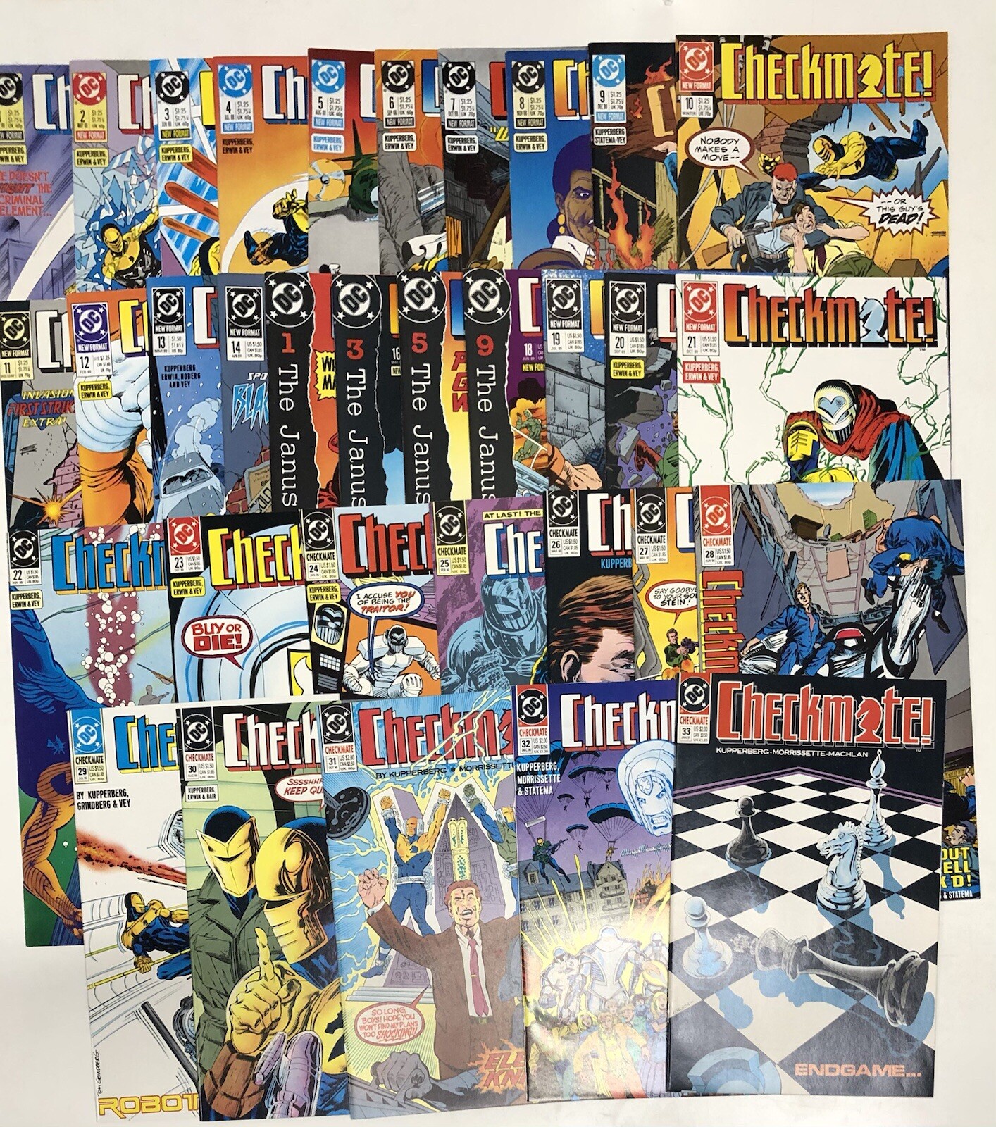Checkmate (1988) Set Issues # 1-33 (VF/NM) Complete Set • DC Comics • Kupperberg Checkmate (1988) Set Issues # 1-33 (VF/NM) Complete Set • DC Comics • Kupperberg