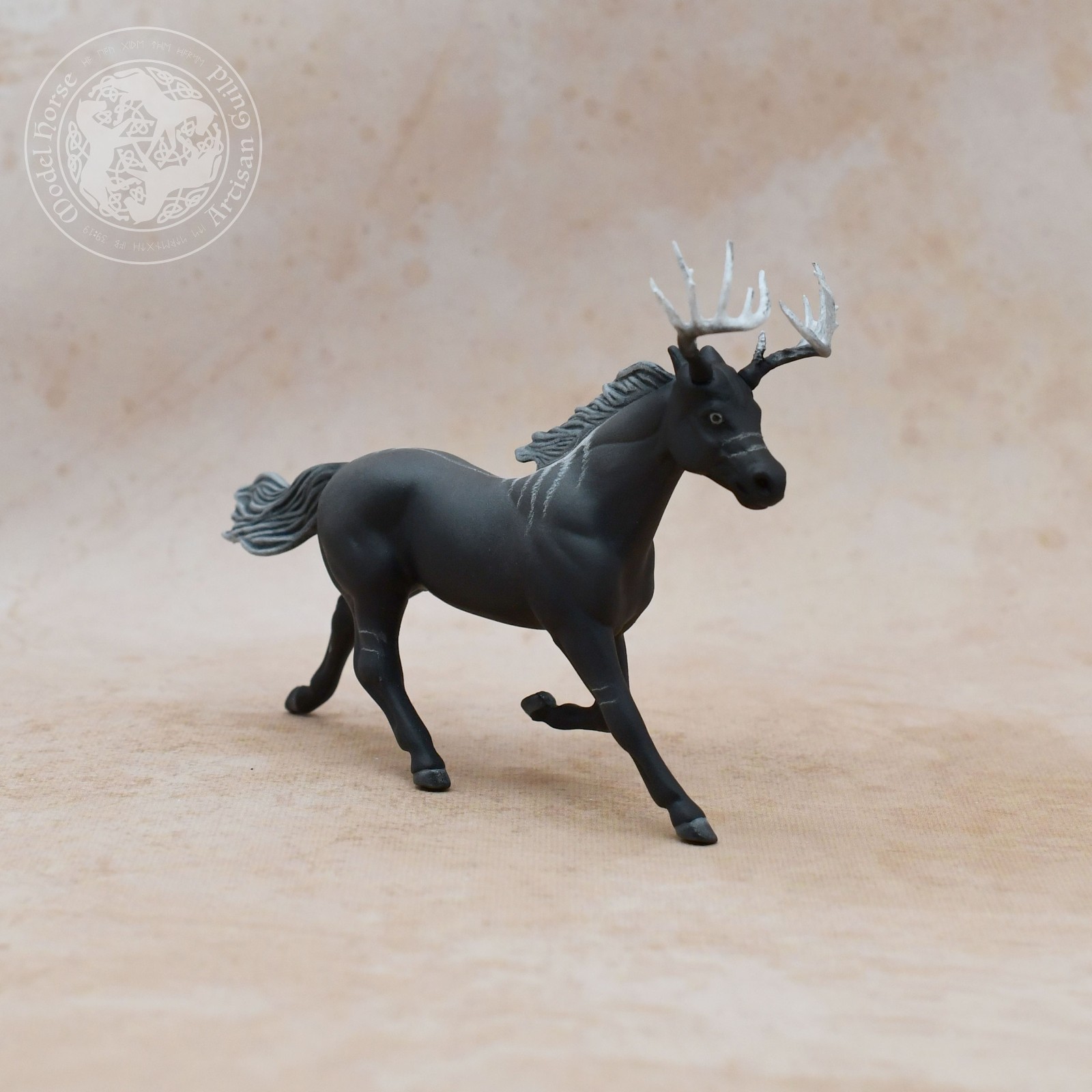Custom Breyer G2 Standardbred Pacer Stablemate - Forest Phantom - 1:32 Custom Breyer G2 Standardbred Pacer Stablemate - Forest Phantom - 1:32