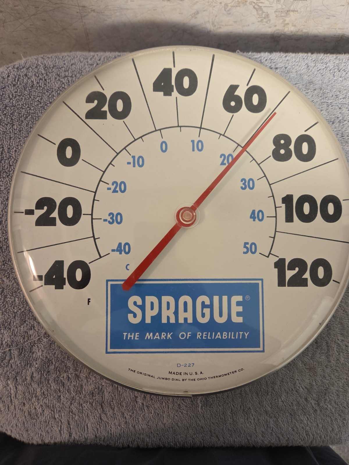 Vintage Sprague Thermometer Vintage Sprague Thermometer