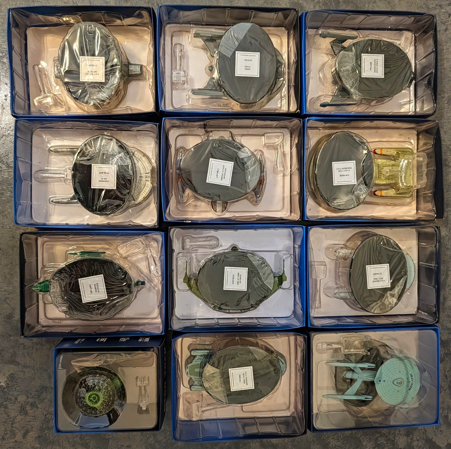 Eaglemoss Star Trek Official Starships Collection Lot 12 Issues 1-13 50 Boxed