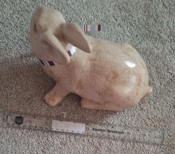 vintage ceramic rabbit figurine