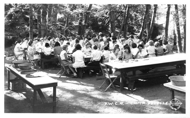 Y.W.C.A. - Camp Estelle California 1950s OLD PHOTO Y.W.C.A. - Camp Estelle California 1950s OLD PHOTO