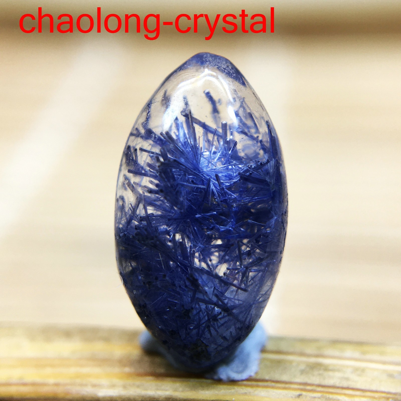 1.2Ct Very Rare NATURAL Beautiful Blue Dumortierite Quartz Crystal Pendant C835