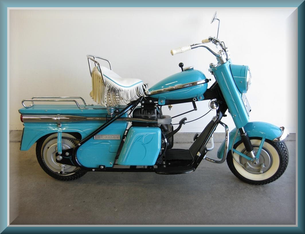 1959 Cushman Super Eagle motor scooter, Toolbox - Refrigerator Magnet, 42 MIL