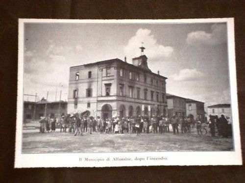 Alfonsine Town Hall after the Ravenna Fire