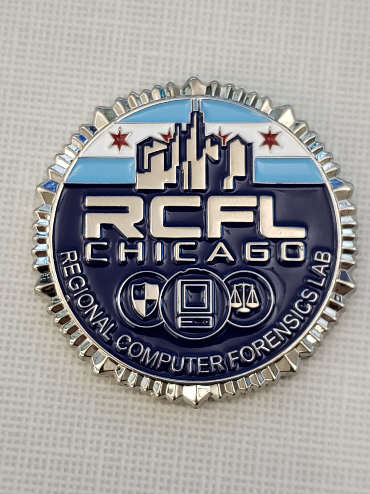 FBI Chicago RCFL Police Challenge Coin FBI Chicago RCFL Police Challenge Coin