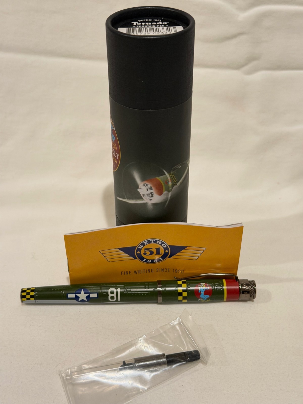 Retro 1951 Tornado P-47 Thunderbolt VRF-2247-M Fountain Pen Retro 1951 Tornado P-47 Thunderbolt VRF-2247-M Fountain Pen