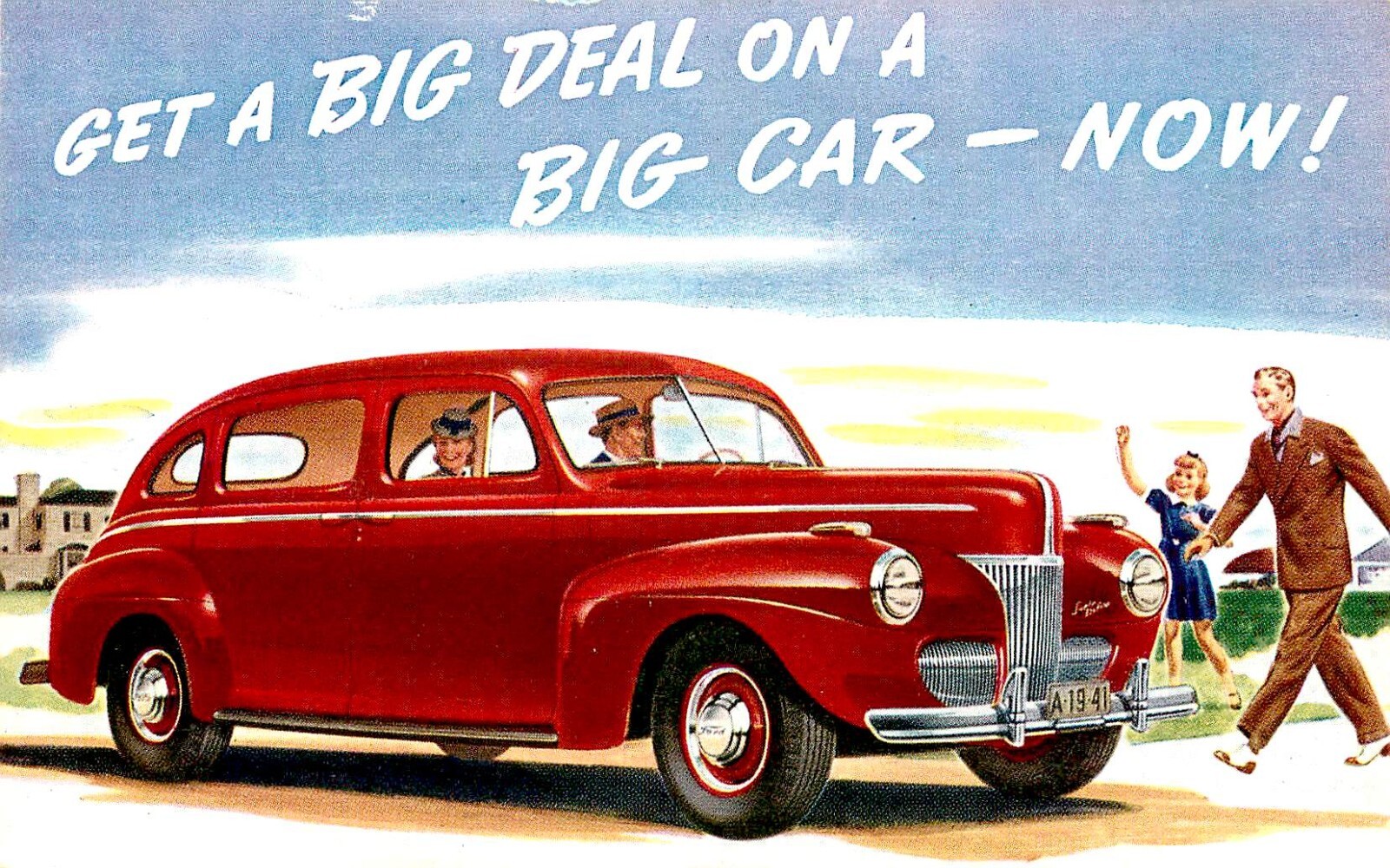ANTIQUE AUTO, 1940\'s BIG FORD, LOT OF 3 VINTAGE POSTCARDS (W630) ANTIQUE AUTO, 1940\'s BIG FORD, LOT OF 3 VINTAGE POSTCARDS (W630)