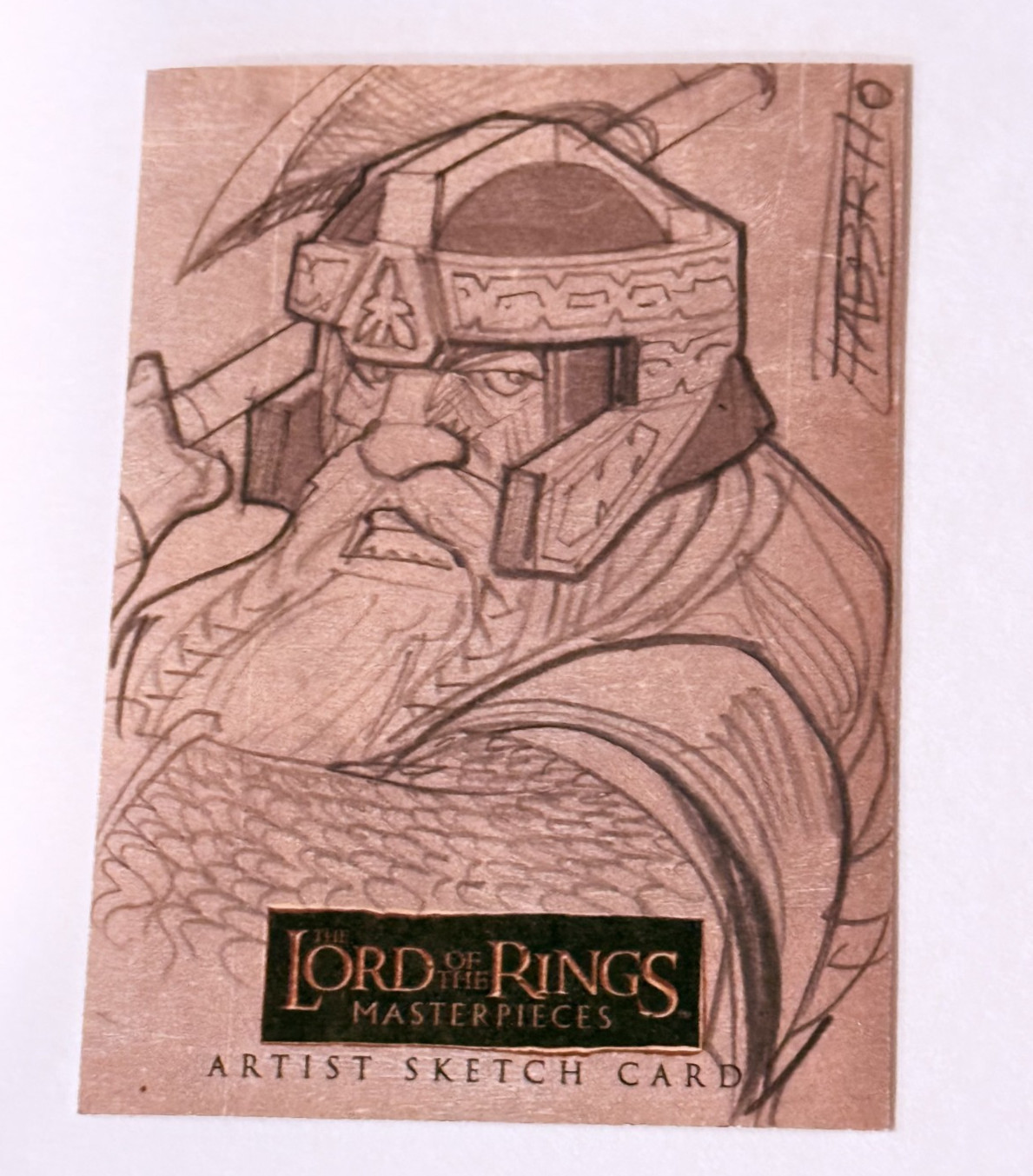Topps Lord Of The Rings Masterpieces Sketch Card Davide Fabbri