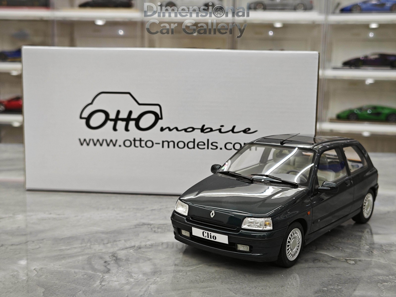 OTTO 1:18 RENAULT CLIO Limited Resin Model Car Diecast Gifts collection Green
