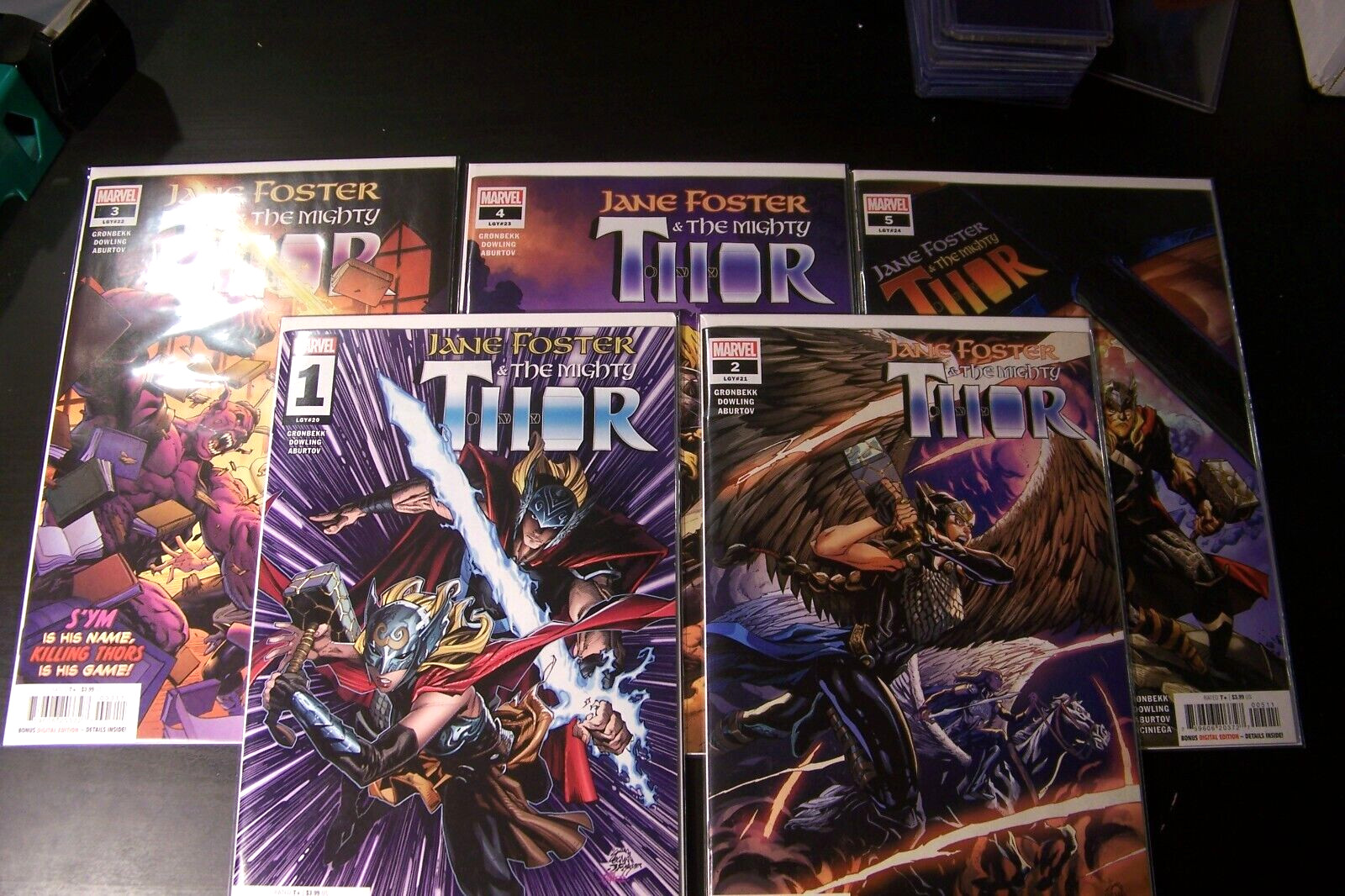 Jane Foster & The Mighty Thor #1 -5, all Cover As, Complete Series - NM