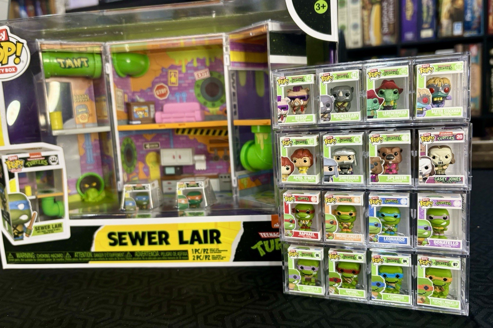 Funko Bitty Pop TMNT Complete Set with all chase figures Plus Sewer Layer Funko Bitty Pop TMNT Complete Set with all chase figures Plus Sewer Layer
